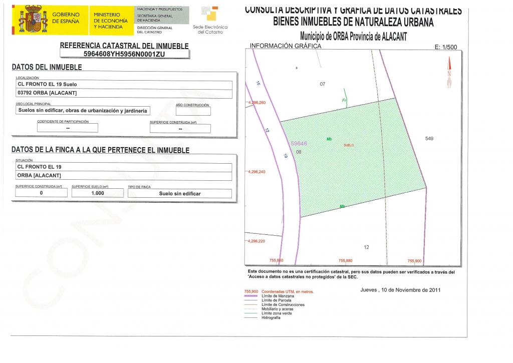 Photo number 1. Land / Ground for sale in Orba. Ref.: PRT-35484