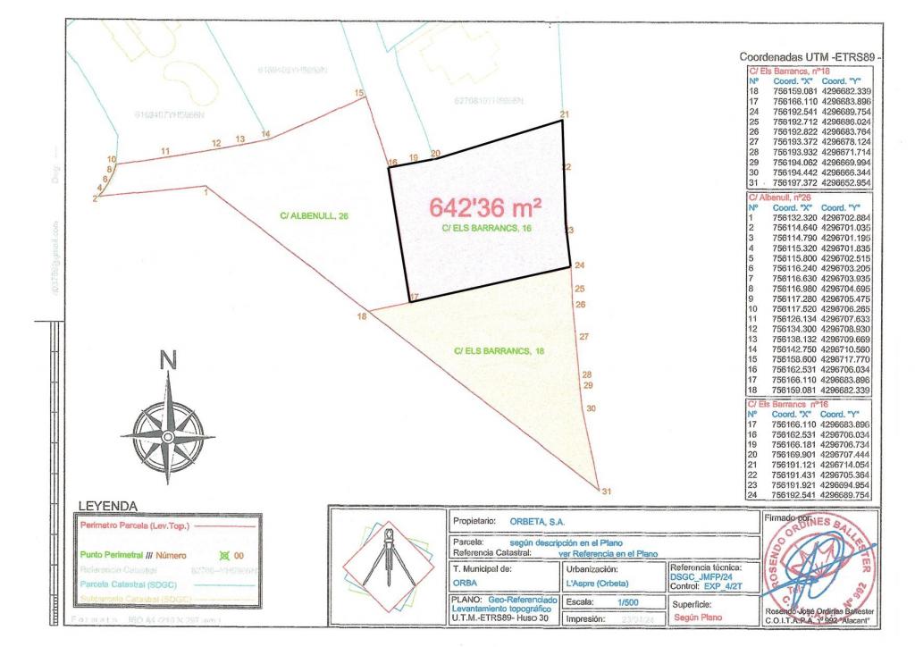 Продается Участок в Orba. Номер: PRT-35359
